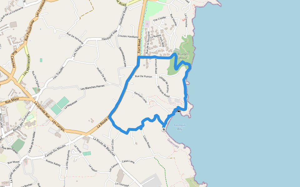 Guernsey Walking Map Pdf Cliff Path Hiking Trail - Saint Martin, Guernsey, Gg | Pacer