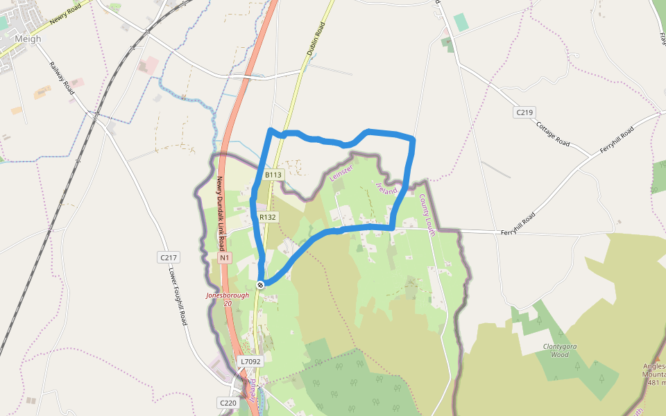Ring of Gullion AONB Walking And Running Trail Ravensdale, County