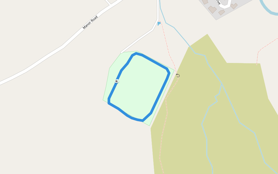 Dartmoor National Park walking route map in Chagford