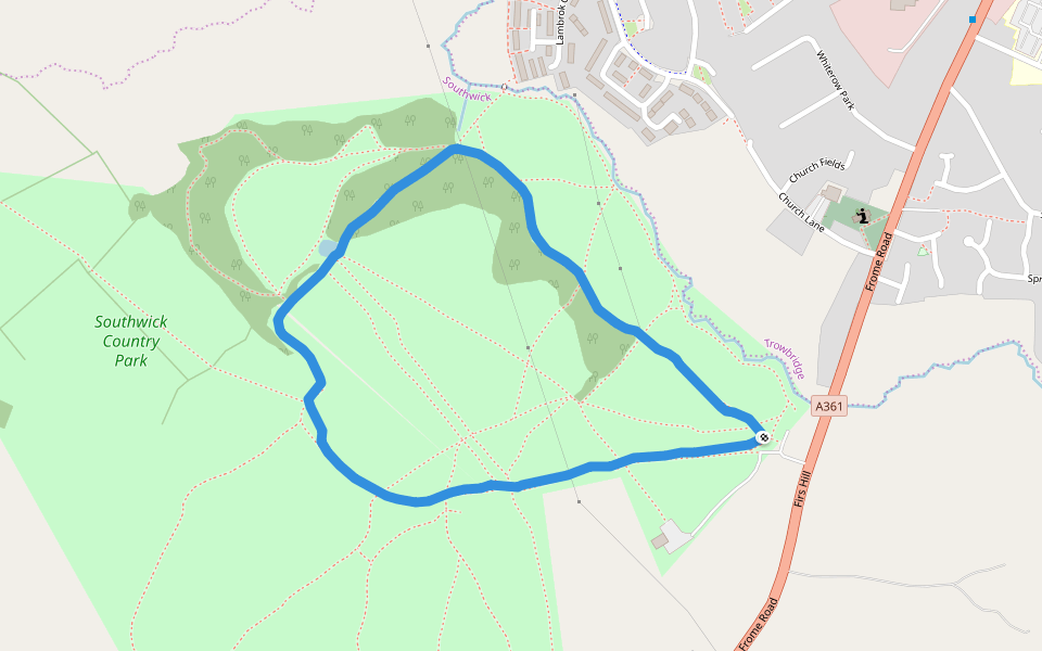 Southwick Country Park Walking and Running Trowbridge, England Pacer