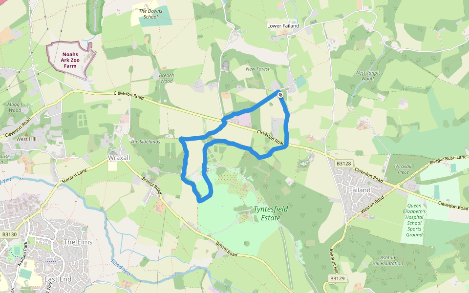 Limekiln Plantation walking route map in Failand