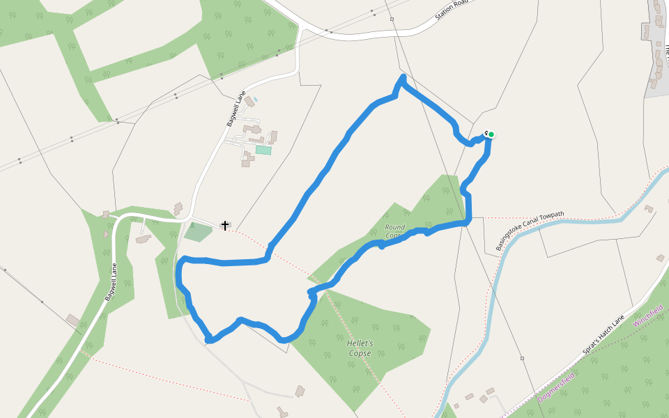 Round Copse Walking And Running Trail Winchfield Green, Hook, England