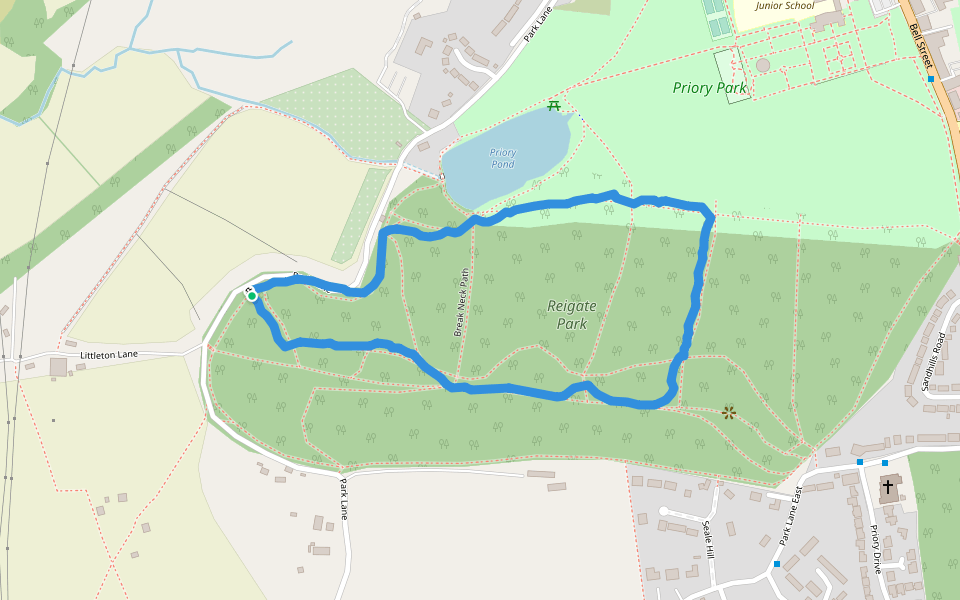 Parque Reigate Caminar y correr Reigate and Banstead, Inglaterra Pacer