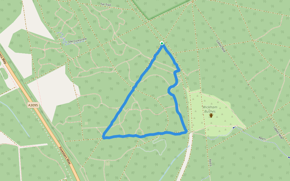 Crowthorne Wood Walking And Running Trail Bracknell, England Pacer