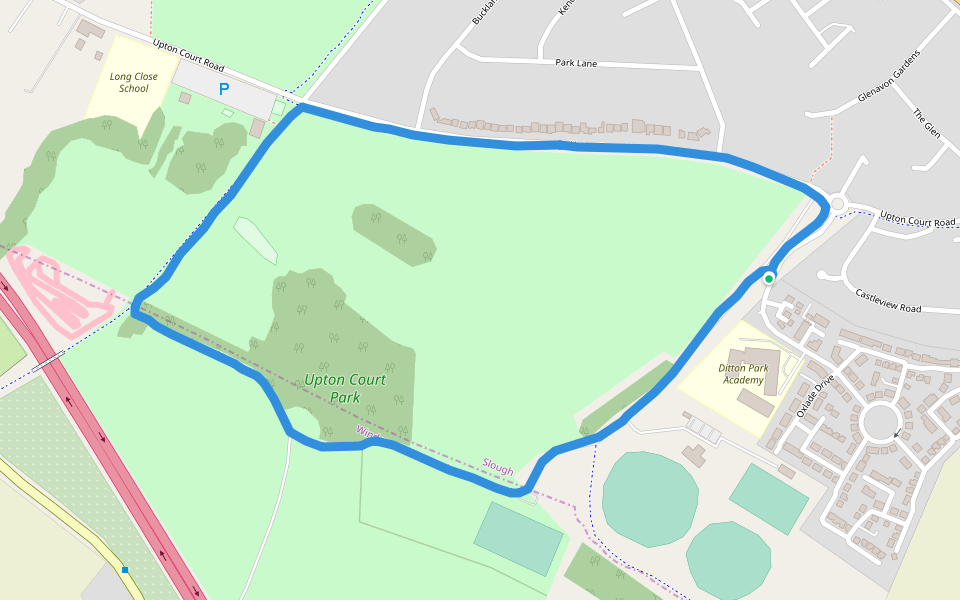 Upton Court Park Walking and Running Slough, England Pacer