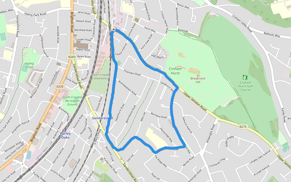 Croham Hurst Walking And Running Trail South Croydon, England Pacer