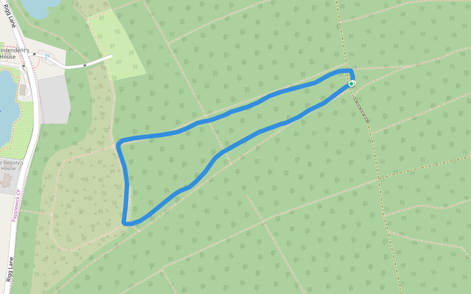 Sansom Wood walking route map in Ravenshead