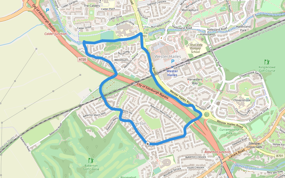 Westburn Community Woodland Walking And Running Trail Edinburgh, Scotland Pacer