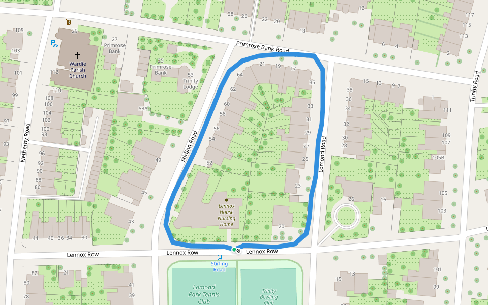 Lomond Park Walking and Running Edinburgh, Scotland Pacer