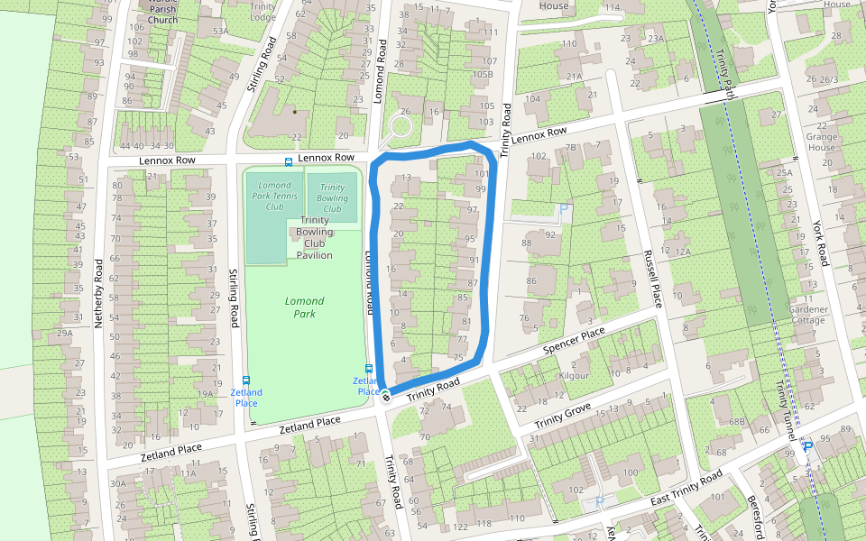 Lomond Park Walking and Running Edinburgh, Scotland Pacer