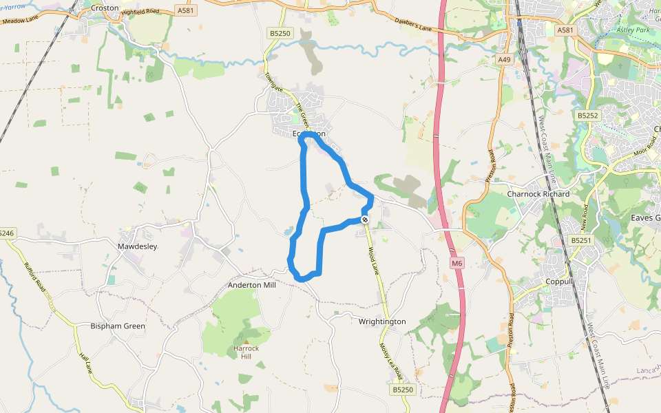 Eccleston Delph Walking And Running Trail Heskin, Chorley, England