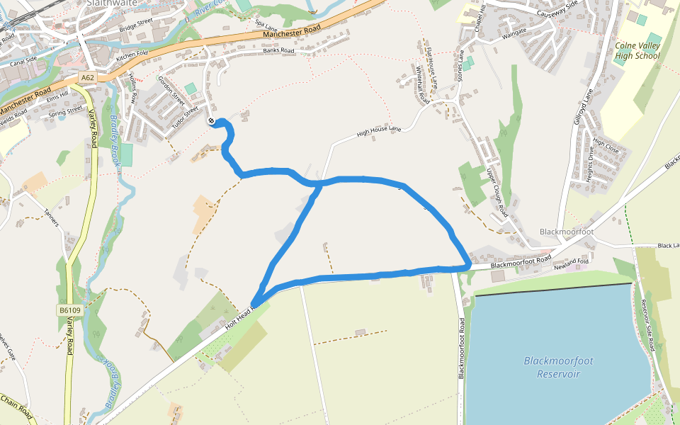 Linfit Lane 등산로 Colne Valley, 허더즈필드, 잉글랜드 Pacer