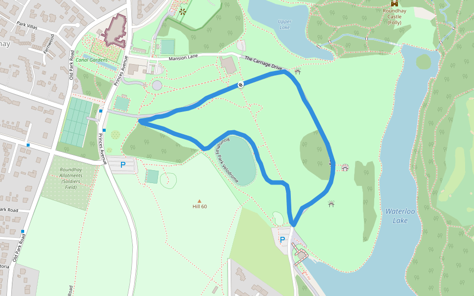 Roundhay Park Walking and Running Leeds, England Pacer