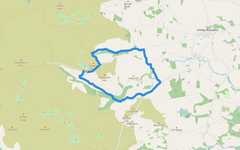 Greygarth Hill Walking And Running Trail Laverton, Ripon, England Pacer