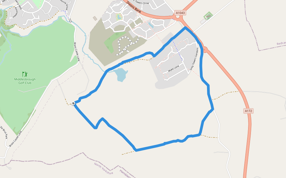 Brass Castle Lane Walking And Running Trail Nunthorpe, Middlesbrough