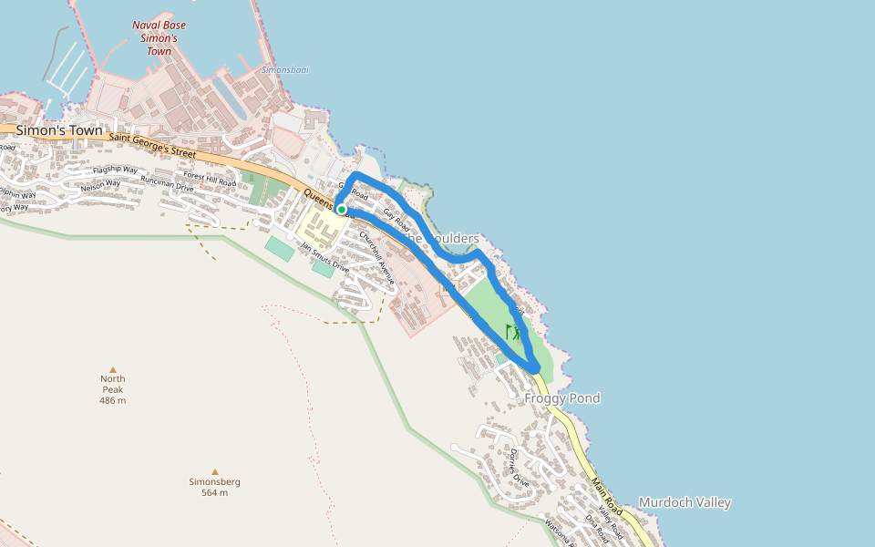 Foxy Beach Walking And Running Trail Simon's Town, Western Cape