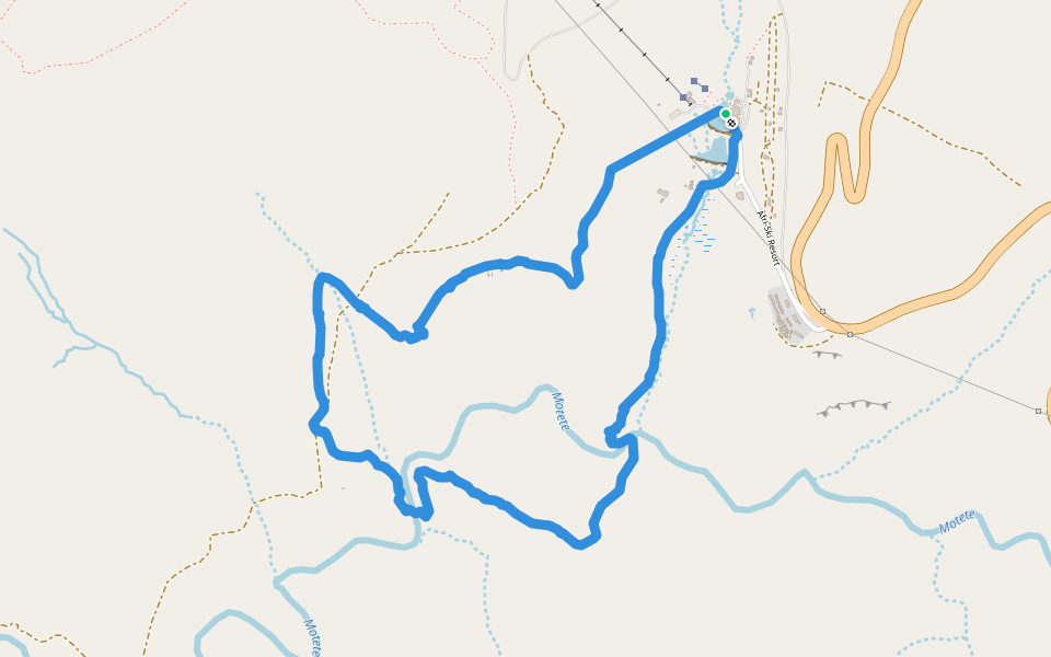 Adventure trails at Afriski in Lesotho walking route map in Thakabannas Cattle Post