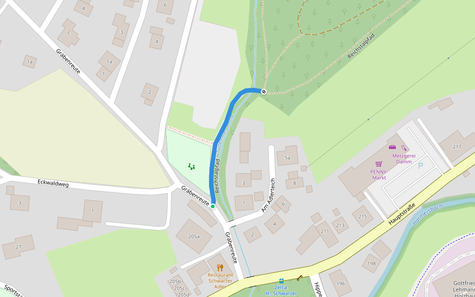 Spielplatz Adler - Unterharmersbach Bachwegle