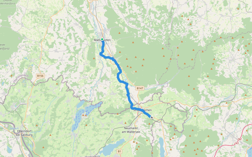 Wolfgangweg - 10 - Mattighofen-Irrsdorf walking route map in Mattighofen