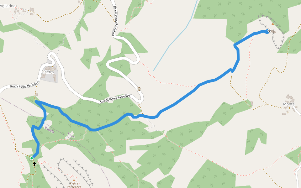 Pietra Perduca Oratory of Pietra Parcellara Walking And Running Trail