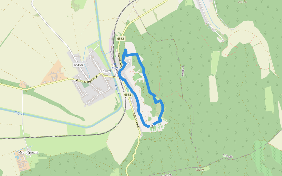 PT walking route map in Kurd