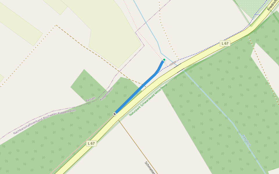 Krebsbachbrücke - Schmetterlingsweg