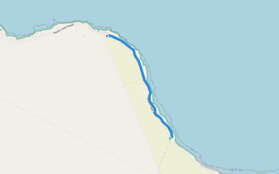 Walk The Yorke walking route map in Point Turton