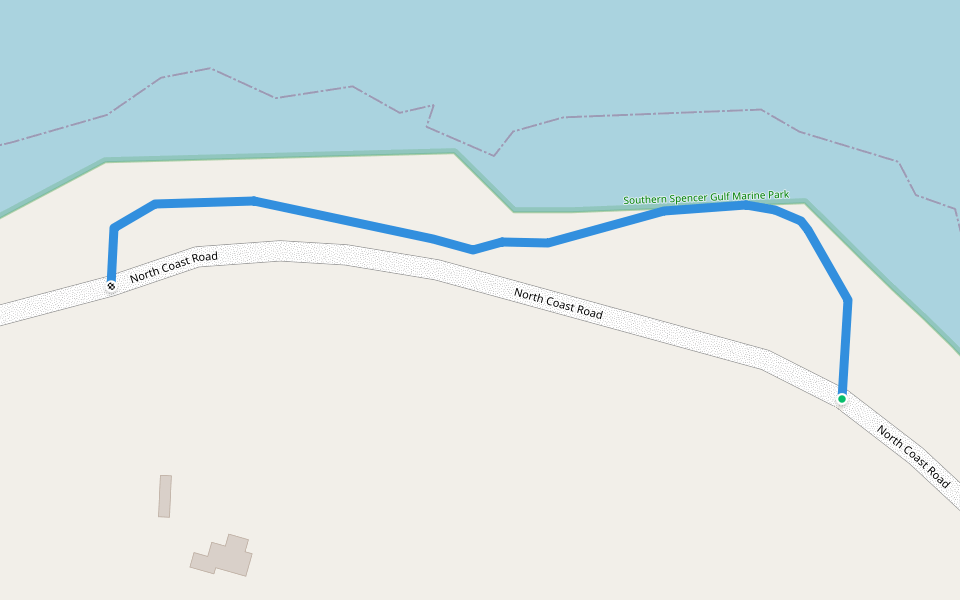 Walk The Yorke walking route map in Point Souttar