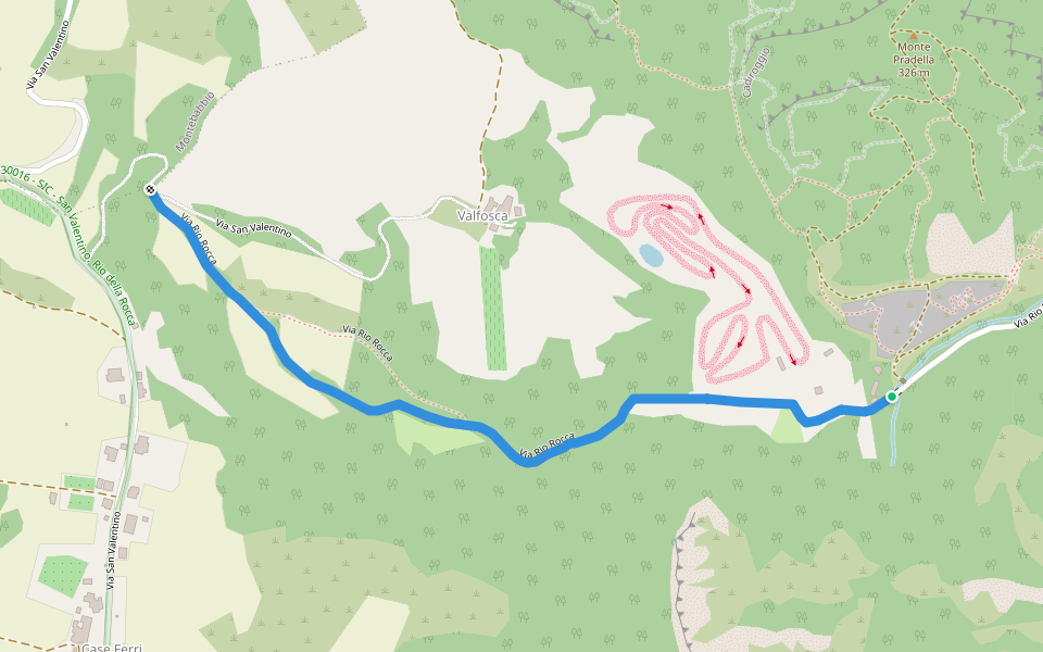 Percorso 602D - Parcheggio Rio Rocca