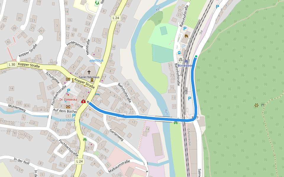 Rundweg 5 walking route map in Birresborn