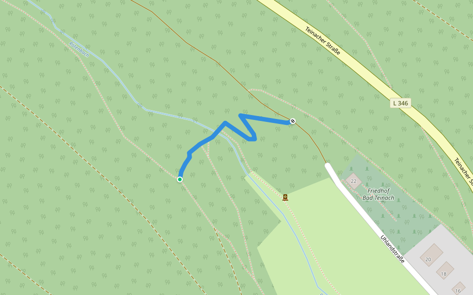 Feierabendbrückle - Bad Teinach Friedhof