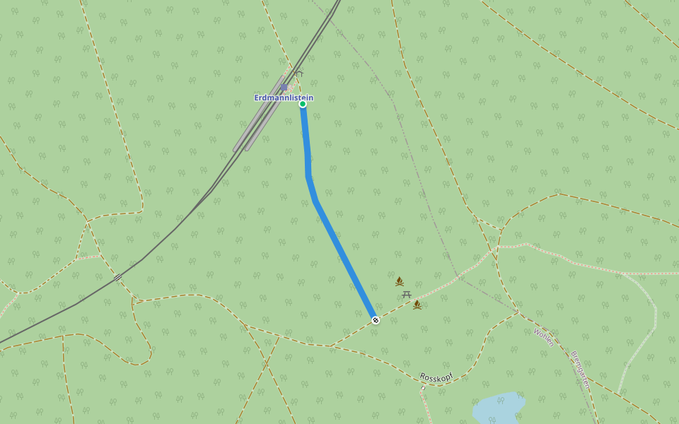 Erdmannlistein - fixme walking route map in Wohlen