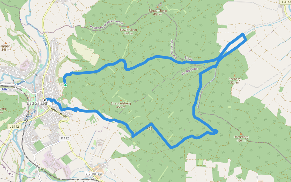 unknown - brown_oak_leaf walking route map in Bad Salzschlirf