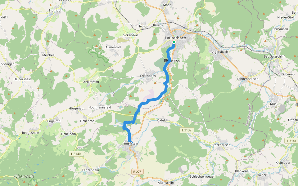 LauterbachHerbstein Hiking Trail Lauterbach (Hessen), Hessen Pacer
