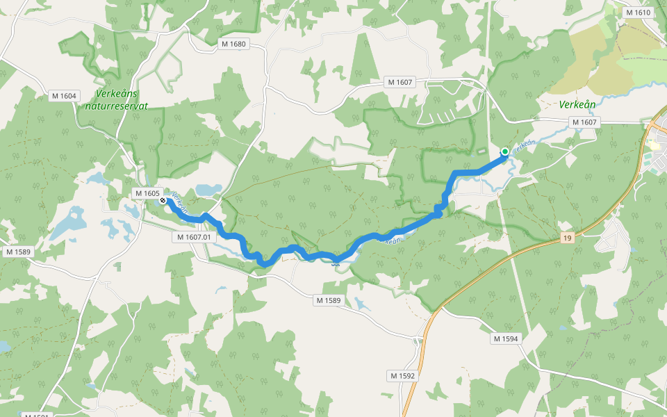 Skåneleden 4, Etapp 7: Vantalängan – Alunbruket walking route map in Brösarp