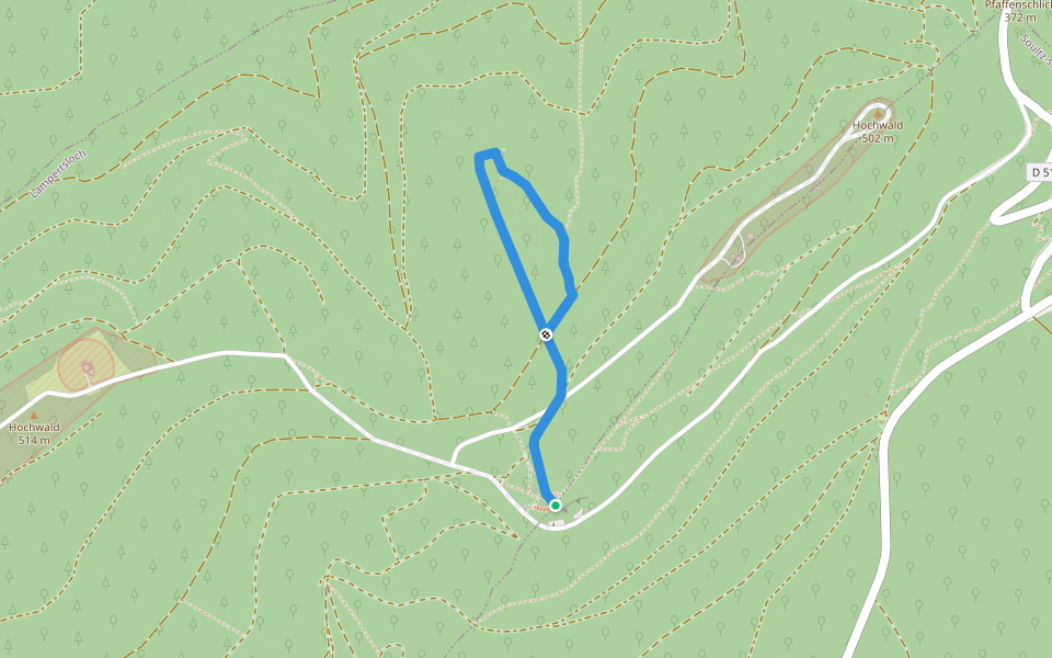 Anneau rouge walking route map in Lampertsloch