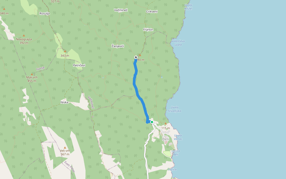 フェアリートレイル ハイキング ベリ, プリモルスコ ゴランスカ ジュパニヤ Pacer