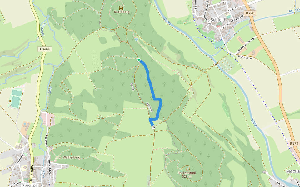 HL walking route map in Schleid