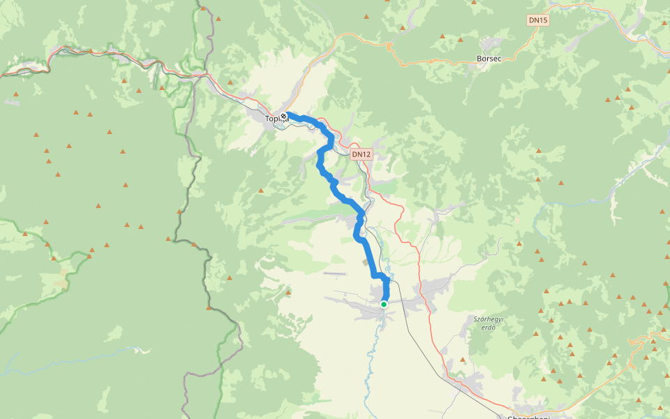 Via Mariae M12-07 walking route map in Remetea