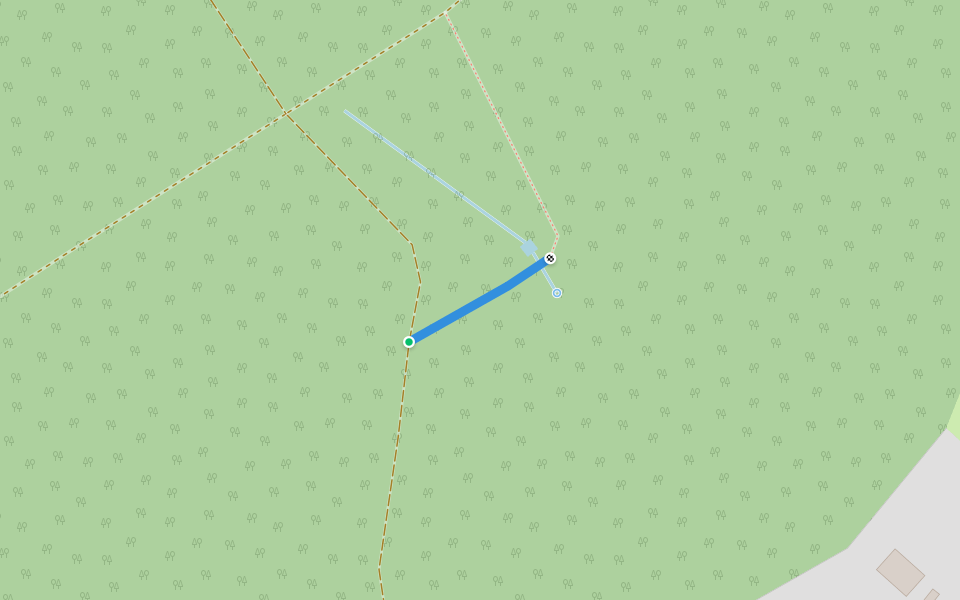 K pramenu Černého potoka walking route map in Vítězná
