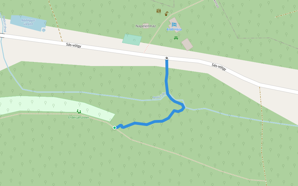 K■ walking route map in Hetvehely