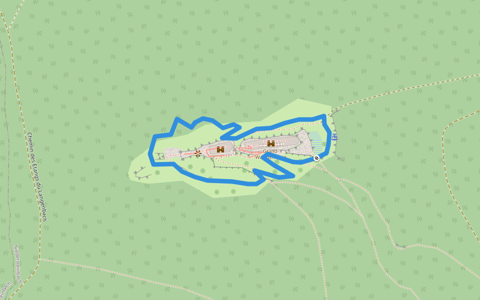 Anneau rouge walking route map in Niedersteinbach