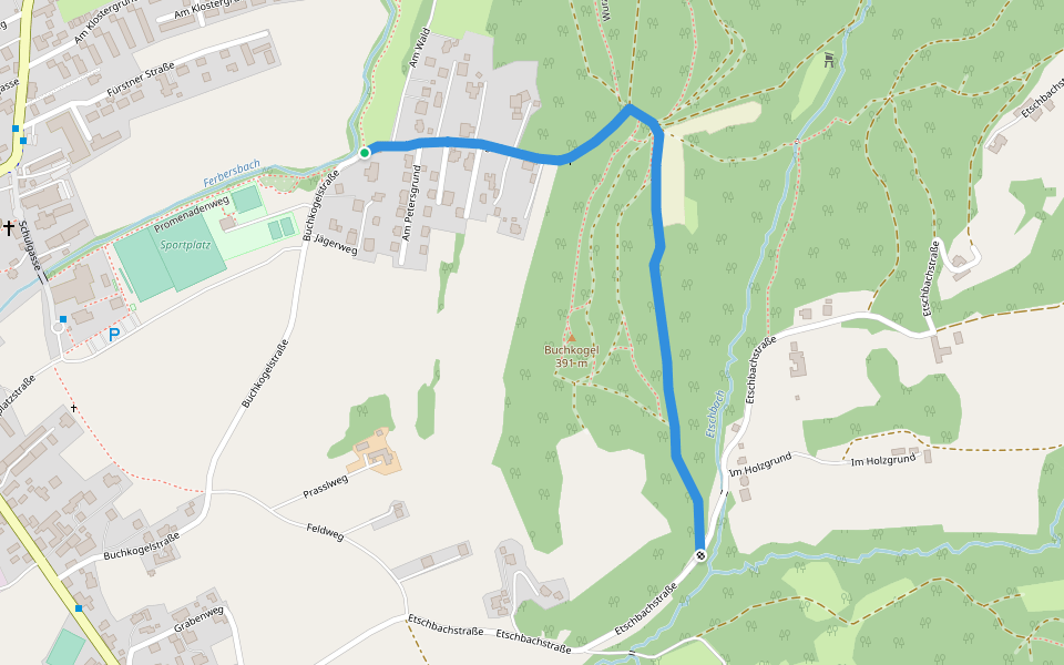 Wanderweg 3 walking route map in Fernitz bei Graz