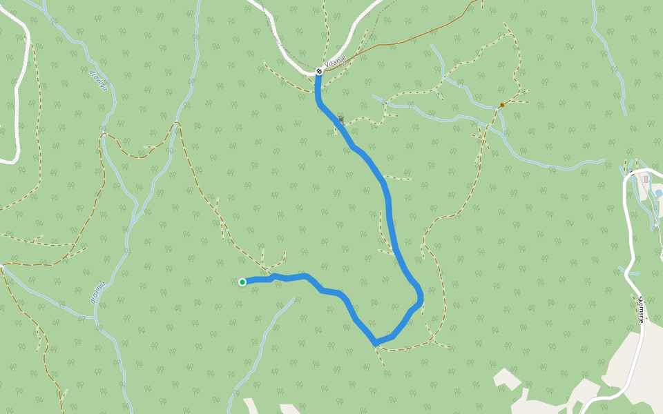 Arbajter - Rogla walking route map in Skomarje