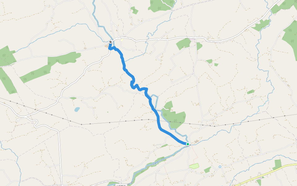 Delish Cascade Walk walking route map in Counkilla