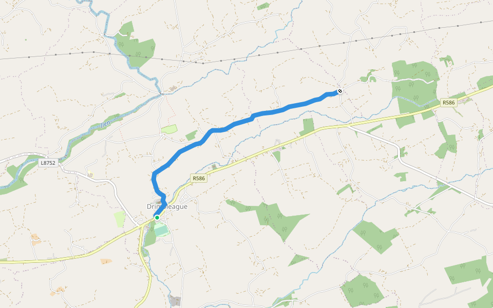 Shronacarton Walk walking route map in Drimoleague