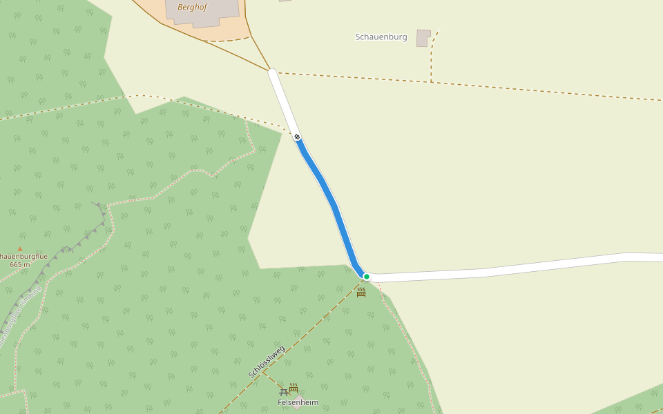 Schauenberg - Schauenberg Weid walking route map in Frenkendorf