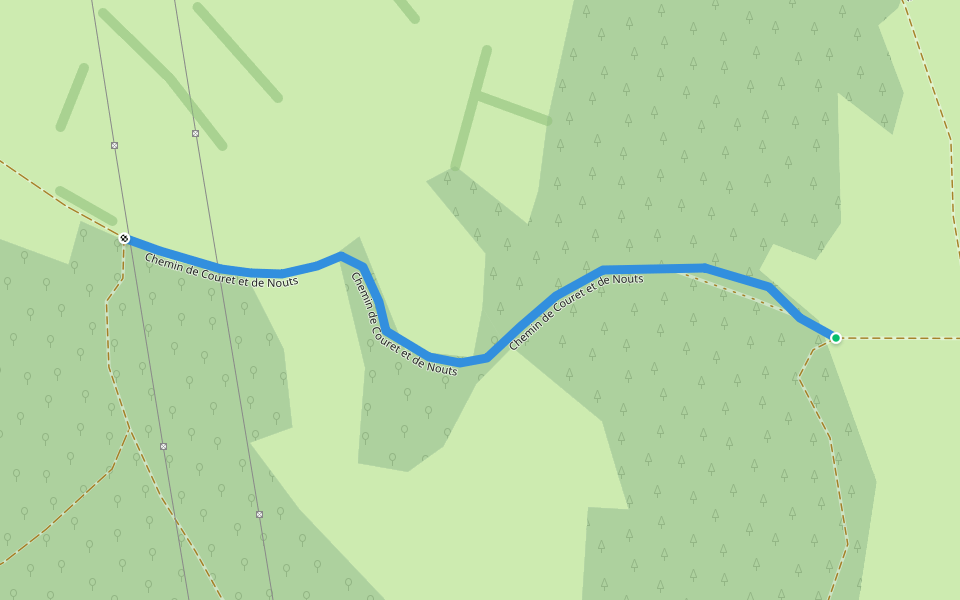 Chemin du Piémont Pyrénéen, Variante de Buzy walking route map in Buzy