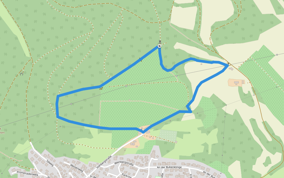 Rote Schnepfe Rundwanderweg Dorfprozelten walking route map in Dorfprozelten