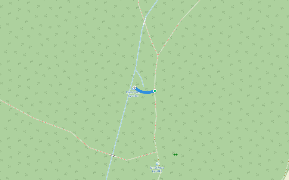 [Z] odb. pramen Březovská kyselka walking route map in Březová